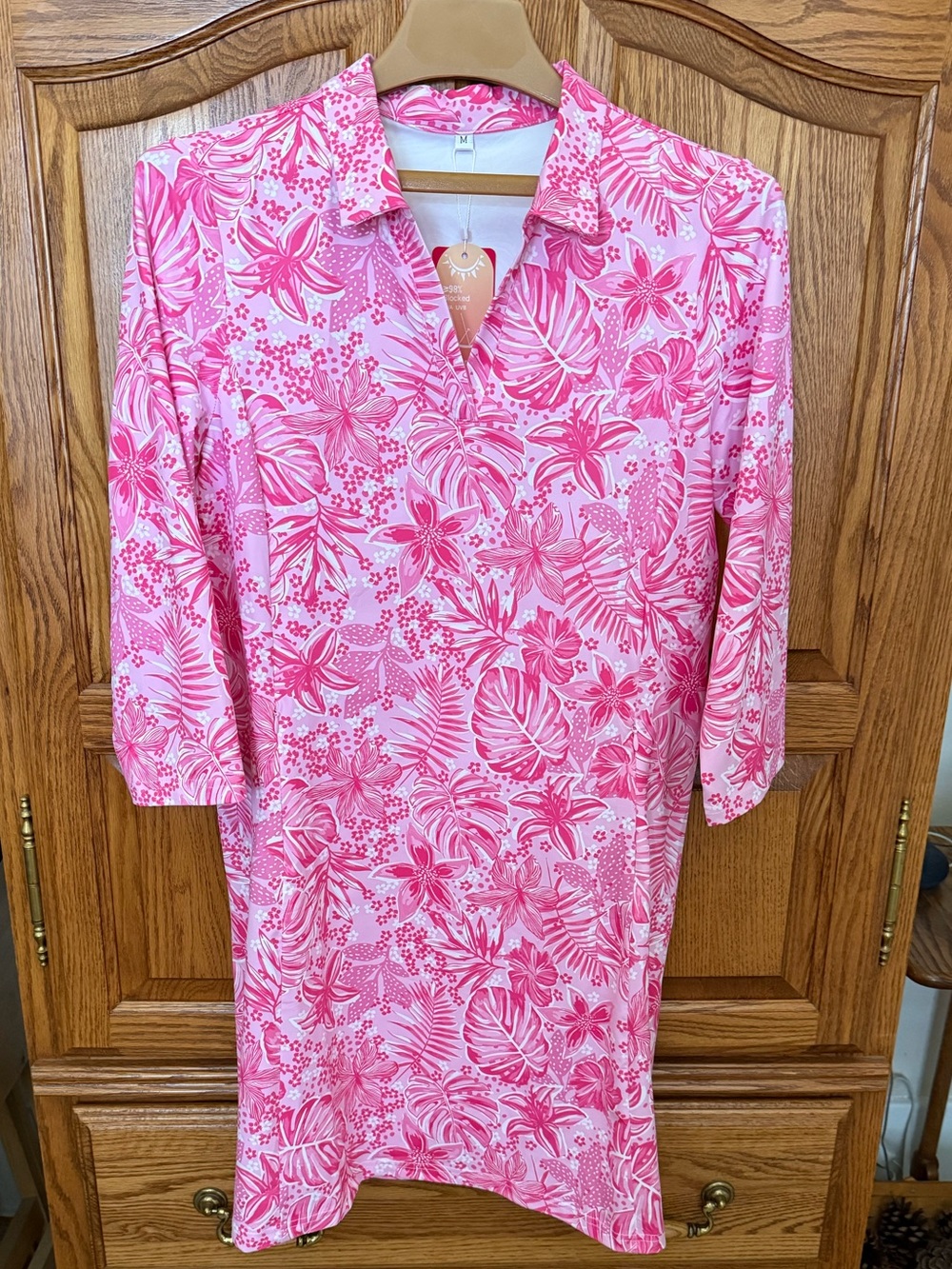 3/4 Sleeve UPF 50+ Sun Dress